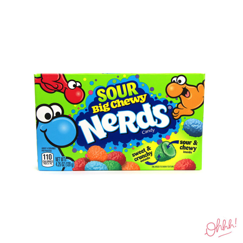 Sour Big Chewy Nerds (Grape, Lemon, Strawberry, Orange)