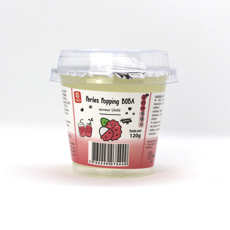 Bubble Tea Perles Popping Boba Litchi