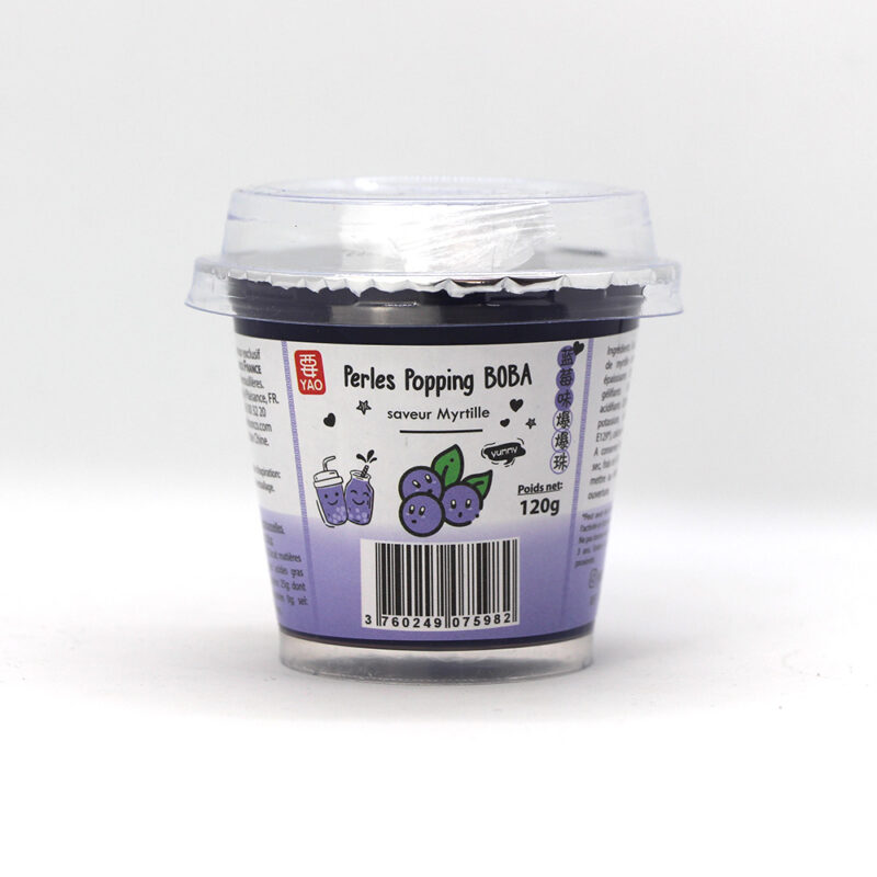 Bubble Tea Perles Popping Boba Myrtille