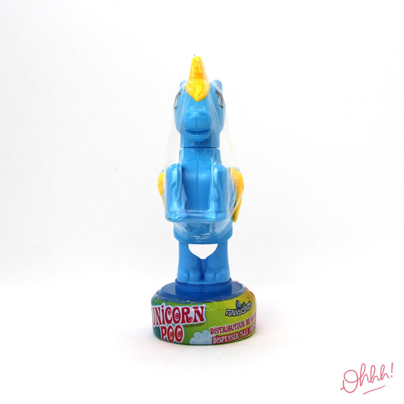Unicorn Poo distributeur bonbons Bleu-Jaune – Image 2