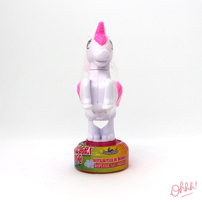 Unicorn Poo distributeur bonbons Blanc-Rose – Image 2