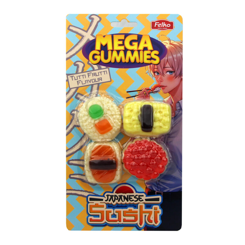 Mega Gummies Japanese Sushi 120g