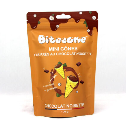 Bitecone Mini Cônes Chocolat aux noisettes