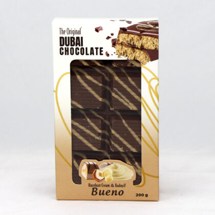 The original Dubai Chocolate Hazelnut Cream and Kadayif Bueno 200g
