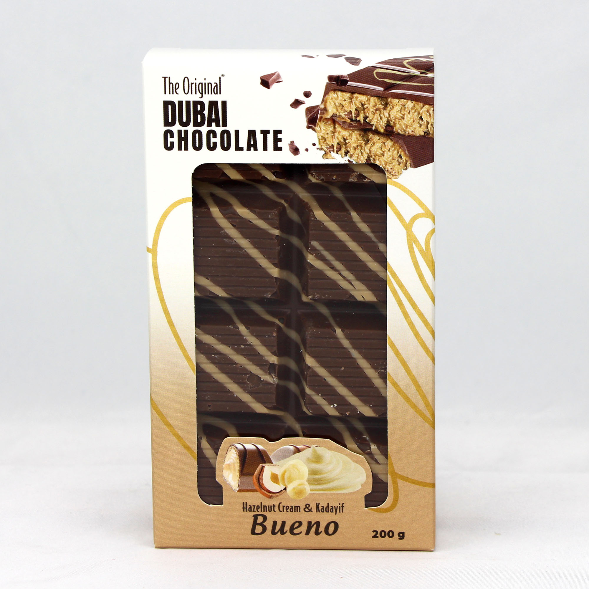 The original Dubai Chocolate Hazelnut Cream and Kadayif Bueno 200g