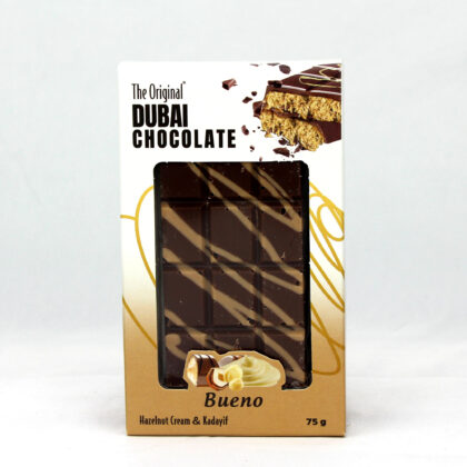 The original Dubai Chocolate Hazelnut Cream and Kadayif Bueno 75g