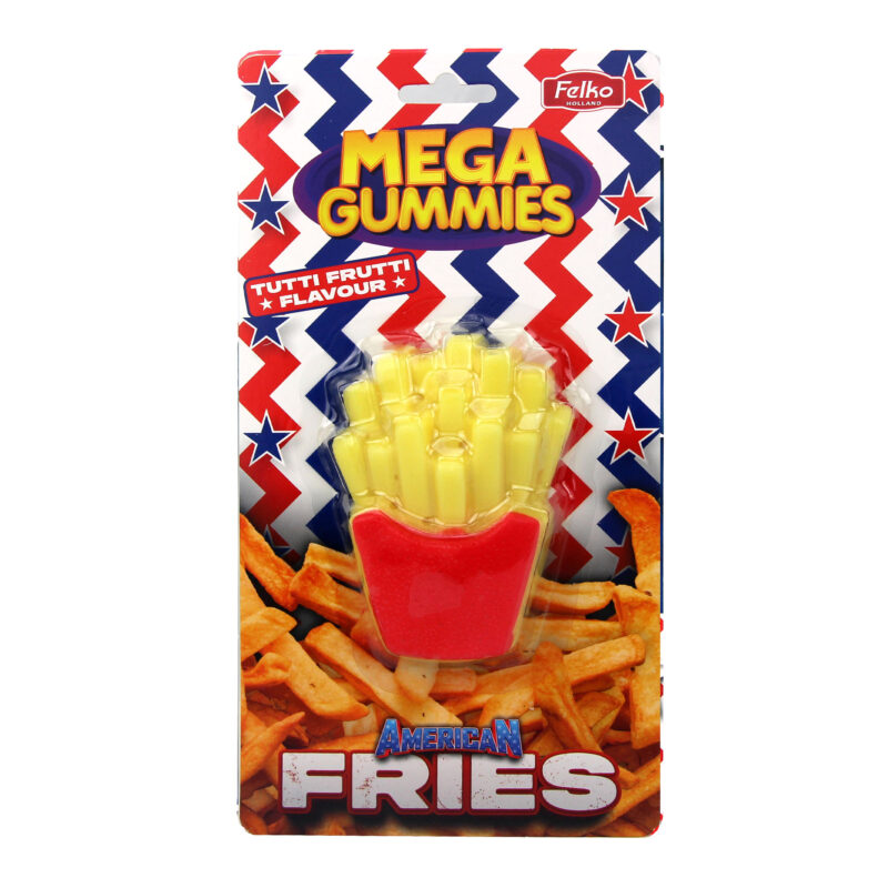 Mega Gummies American Fries Tutti Frutti 120g