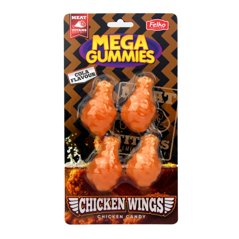 Mega Gummies Chicken Wings saveur Cola 120g