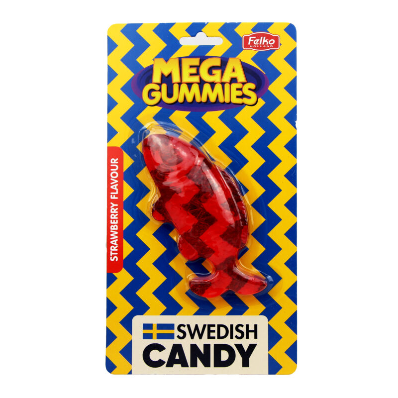 Mega Gummies Swedish Fish saveur Fraise 120g