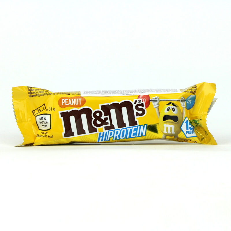 High Protein M&M's Peanut Bar