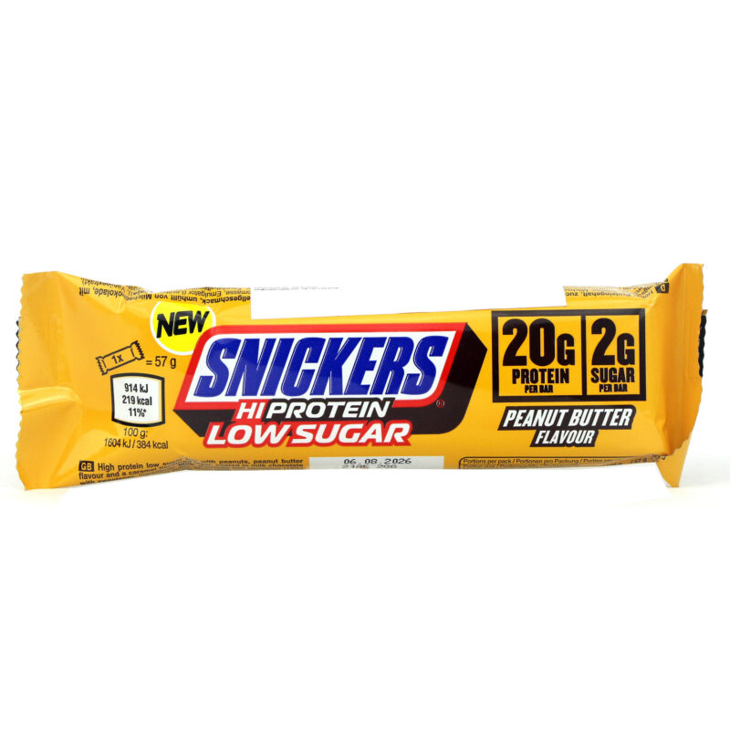 High Protein Low Sugar Snickers Peanut Butter Bar