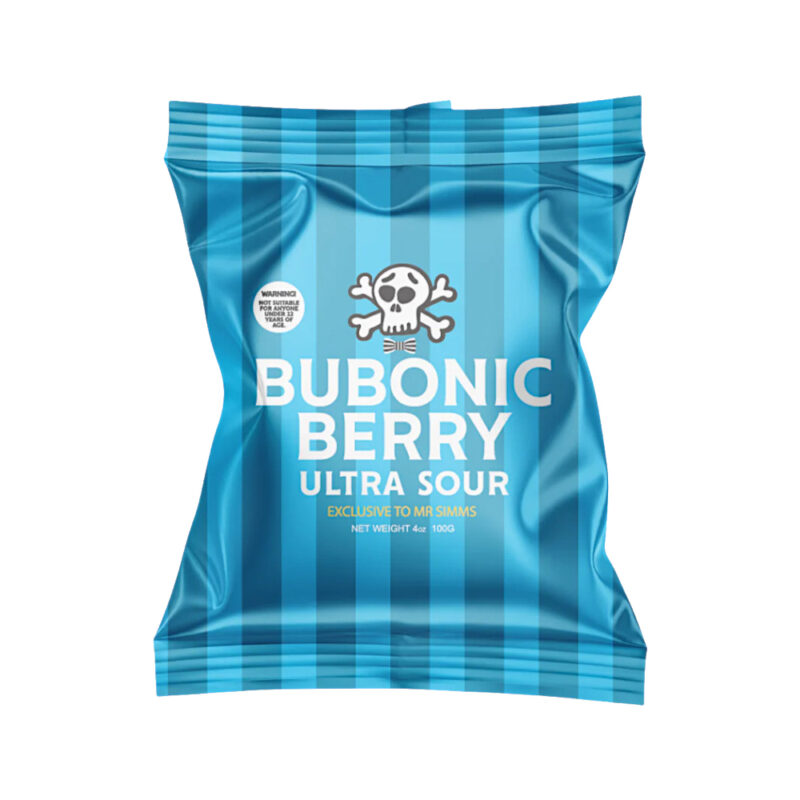 Mr Simms Bubonic Berry Ultra Sour Candy 100gr